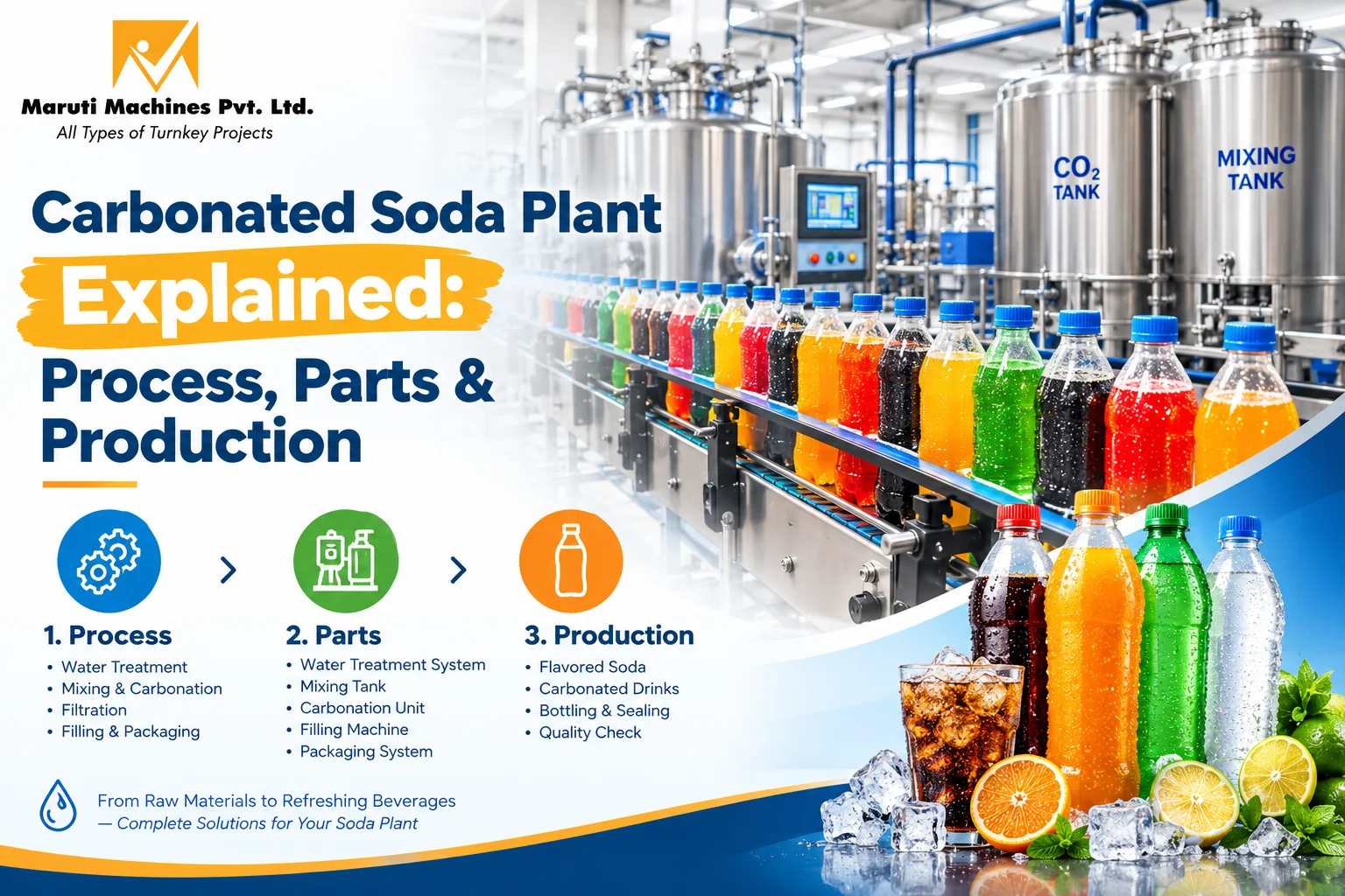 Carbonated Soda Plant Explained: Process, Parts & Production